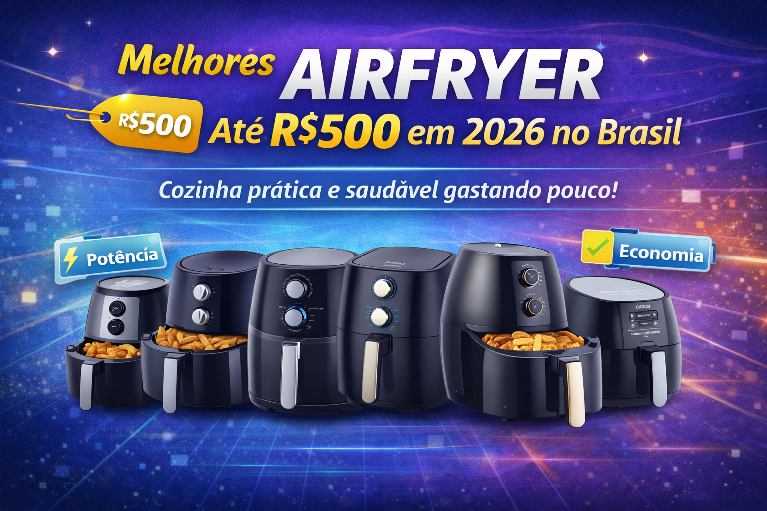 As Melhores Airfryer até R$500 no Brasil